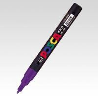 三菱鉛筆 ポスカ PC-3M 紫 12 PC3M.12 00023592