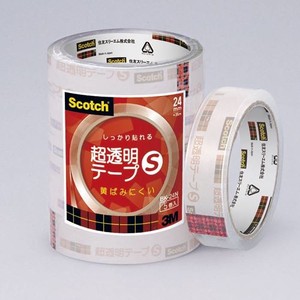スリーエム スコッチ超透明テープS工業用包装24mm BK-24N 00023263