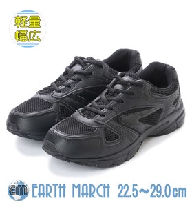 ブラックスニーカー 黒運動靴 作業靴 メンズ レディース 男女兼用 (22.5cm〜29.0cm) em_16548