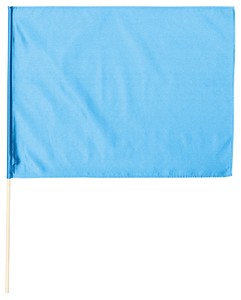 ●サテン特大旗 メタリックブルー φ12mm 14421