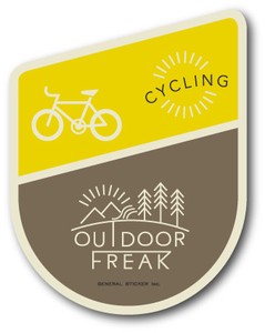 OD-13/CYCLING/サイクリング/OUTDOOR FREAKステッカー/アウトドアシリーズ