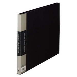 キングジム クリアーファイルカラーベース(E型) 黒 130Cｸﾛ 00010715