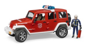 【bruder】PRO SERIES　Jeep Rubicon消防カスタム（フィギュア付き）