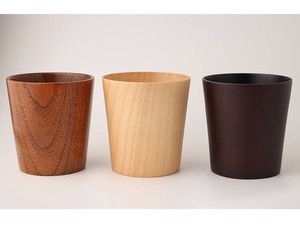 際立つシンプルさ！【定番】wooden/木製フリーカップ☆　3種