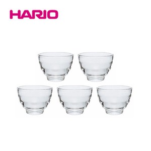 『HARIO』 耐熱ガラスカップ5個セット HU-3012 （ハリオ）