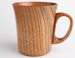 安定している形です！【木製☆】wooden/手付きマグカップ　スリ漆
