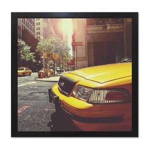 手軽に飾れるインテリアアート[RAKUDECO/ラクデコシリーズ]Yellow Cab