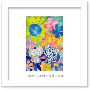 Art Frame Flowers colorful