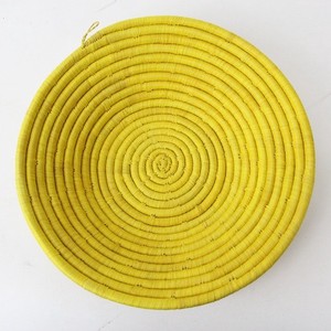 ウガンダバスケット 径25 単色 黄
