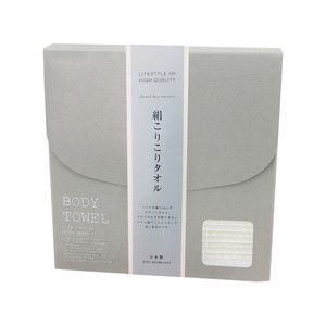 ■T-BOXボディタオル■絹こりこりタオル（ボディータオル）【日本製・今治】