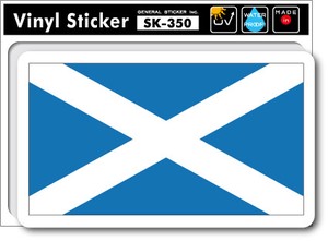 SK-350/国旗ステッカー スコットランド（SCOTLAND)