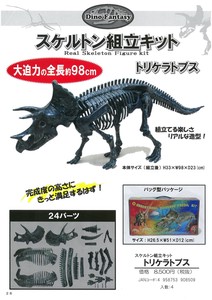 【恐竜スケルトン組立てキット】トリケラトプス