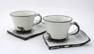 和食器 碗皿ペア らくだのコーヒーカップペア カップ＆ソーサー 日本製 ギフトセット