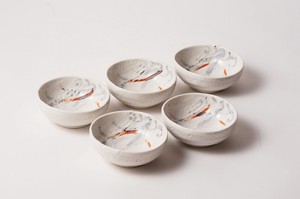 和食器 盛鉢 雪志野 最高級品 5個セット 日本製 ギフトセット