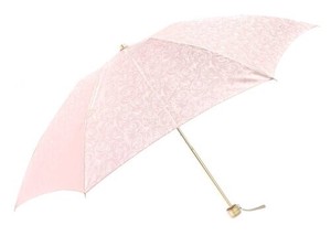 【日本製】絹ジャガード　バラ　晴雨兼用　ミニ傘