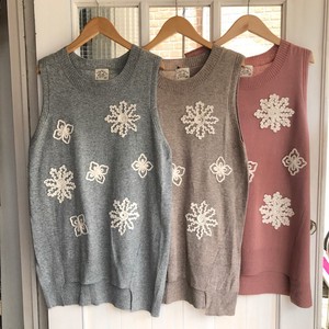 Sweater/Knitwear Natural Embroidered Autumn/Winter