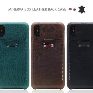 【iPhone XS/Xケース】【本革】Minerva Box Leather Back Case （ミネルバ ボックス レザー バックケース）