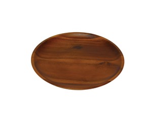 アカシア　丸プレート　25cm　☆環境にやさしいアカシア製の食器☆木製丸皿