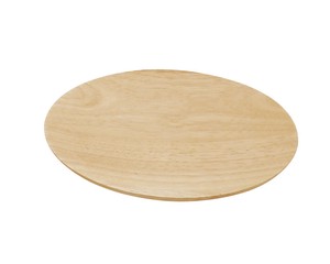 ラバーウッド　ラウンドトレー　(M)　☆環境にやさしいラバーウッド製の食器☆木製丸皿