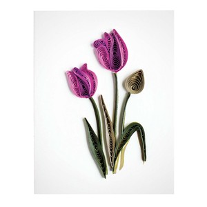 グリーティングカード Purple Tulip gift enclosure　プレゼント ギフト