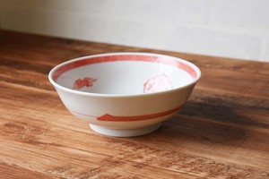 Main Dish Bowl Red Ramen Bowl Made in Japan