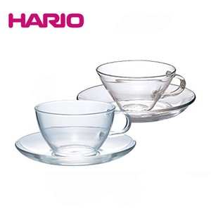 【ハリオ】230ml　耐熱ティーカップ&ソーサー