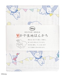 【日本製】Disney ディズニー かや生地 ハンカチ 『サーカス ダンボ 』 奈良の 蚊帳生地 使用