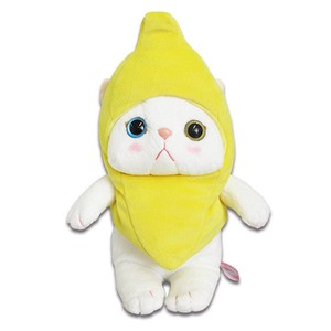 【choo choo】猫　バナナ　ぬいぐるみ　Mサイズ