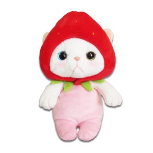 Animal/Fish Plushie/Doll Strawberry Size S Cat