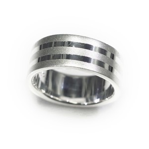 Silver-Based Plain Ring sliver Rings Simple 8mm