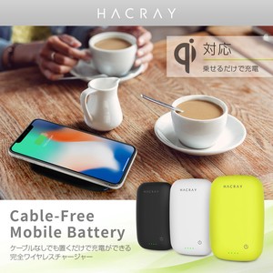【モバイルワイヤレス充電器】 Cable-Free Mobile Battery（ケーブルフリーモバイルバッテリー）
