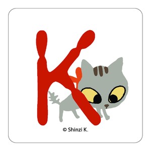シール堂 日本製 すたんぷステッカー unevencats K Mサイズ