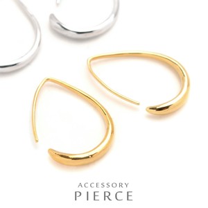 Pierced Earrings Gold Post Gold Design M