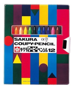 【(SAKURA)サクラクレパス】ク−ピ−ペンシル12色