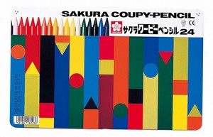 【(SAKURA)サクラクレパス】ク−ピ−ペンシル24色（缶入）