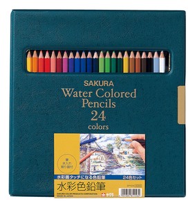 【(SAKURA)サクラクレパス】水彩色鉛筆24色