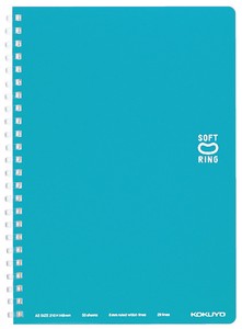 Notebook Light Blue Soft Ring Note A5 KOKUYO 6mm Ruled Line 3-go