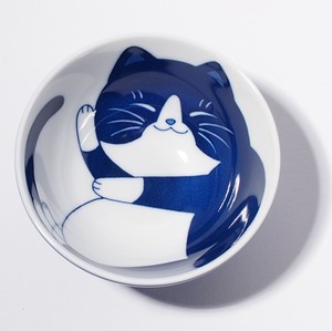 ≪受注生産≫【ねこちぐら】 茶碗  [日本製・美濃焼] cat 猫