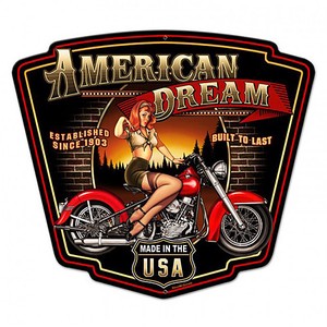 【スティールサイン】【モーター サイクル ＆ ガレージ】American Dream PT-SM-297
