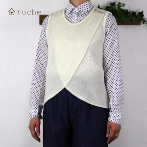 Vest/Gilet Silky Buttons Washi Sweater Vest Made in Japan