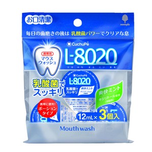 日本製 made in japan クチュッペL-8020 爽快ミント ポーションタイプ3個入(アルコール) K-7093