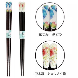 Wakasa lacquerware Chopsticks Grapes 2-types 21cm
