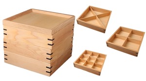 ☆【JAPAN木製耐久性高】三段重箱　天然杉ナチュラル