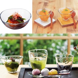 【てびねり】日本製 ロングセラーやわらかな表情のガラス器 小付け＆深鉢＆小鉢