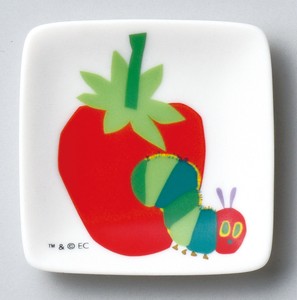 Small Plate The Very Hungry Caterpillar Made in Japan