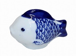 【予約販売】SL-3749　浮　陶器　魚　染付