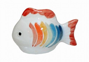 【予約販売】SL-21　浮　陶器　魚　虹