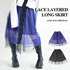 Skirt Tulle Long Skirt Gothic