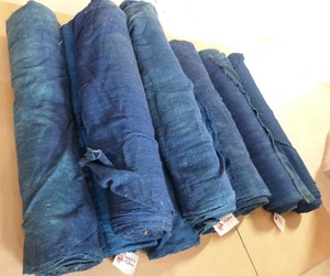 【セール】手織り綿・藍染