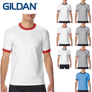 【定番】GILDAN (ギルダン) リンガー Tシャツ 無地 (5.3オンス)